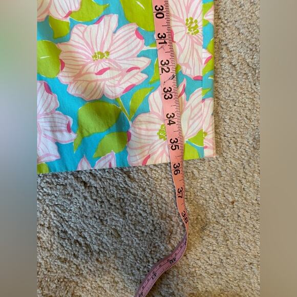 Ralph Lauren Pants Womens Size 6 Floral Straight Leg Bright Tropical Slacks - Picture 9 of 11